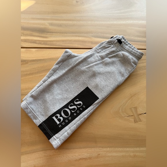 Hugo Boss Other - Hugo Boss Kids Gray Logo Shorts - Size 12 (XS)